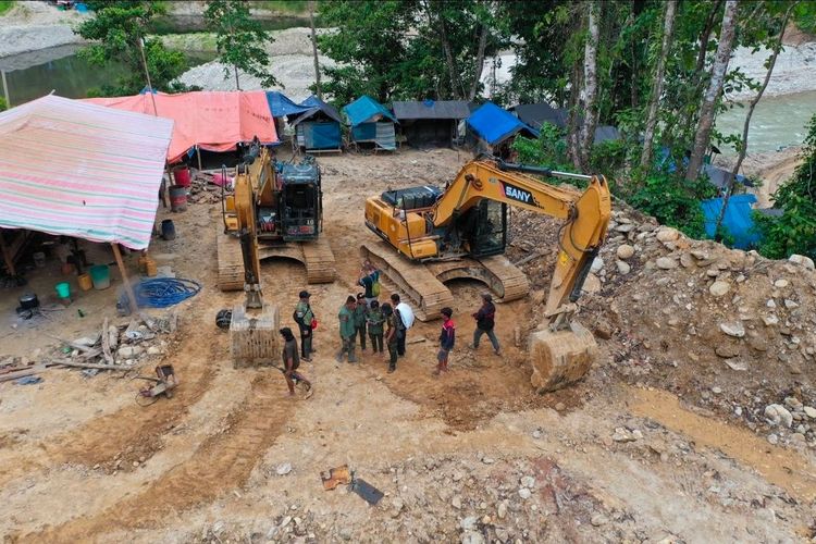 Gakkum Kehutanan Tahan Pelaku Penambangan Emas Ilegal di Kawasan Hutan Kabupaten Parigi Moutong Sulteng