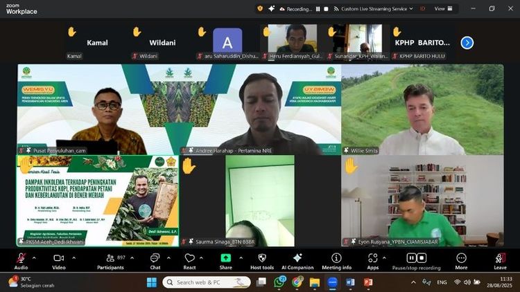 Kementerian Kehutanan Gelar Zoominar Nasional Dorong Pemanfaatan Teknologi untuk Optimalisasi Komoditas Aren
