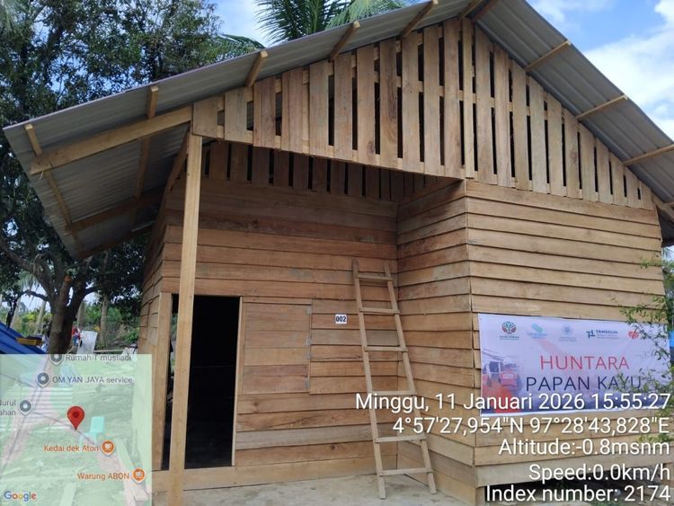 Kayu Hanyutan Jadi Penopang Pemulihan Pascabanjir Aceh Utara dan Sumatera Utara