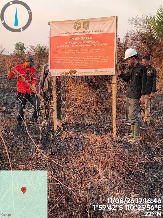 Cegah Karhutla Saat El Nino, Kemenhut Sidak Kesiapan Empat Perusahaan Kehutanan di Kalbar