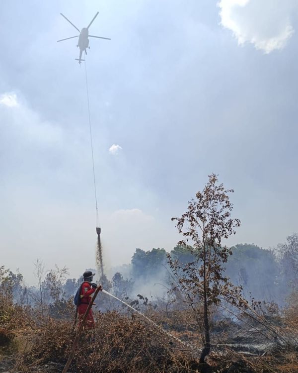 Hotspot Nasional Turun 400 Titik, Operasi Darat-Udara Terus Diperkuat