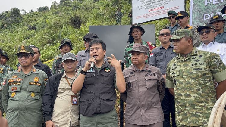 Satgas PKH dan Kementerian Kehutanan Tertibkan Kegiatan Ilegal di Kawasan Konservasi TNGHS