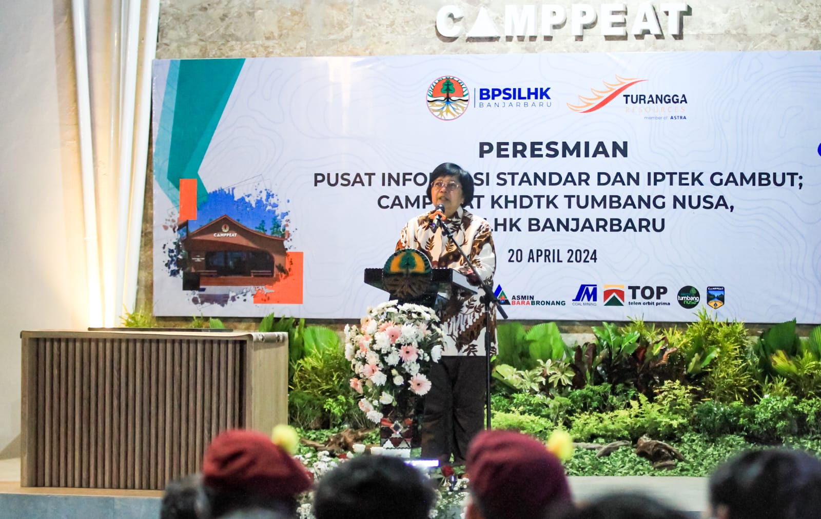 Tingkatkan Kelola Ekosistem Gambut, Menteri LHK Resmikan Pusat Informasi Standar Dan Iptek Gambut Di Kalteng